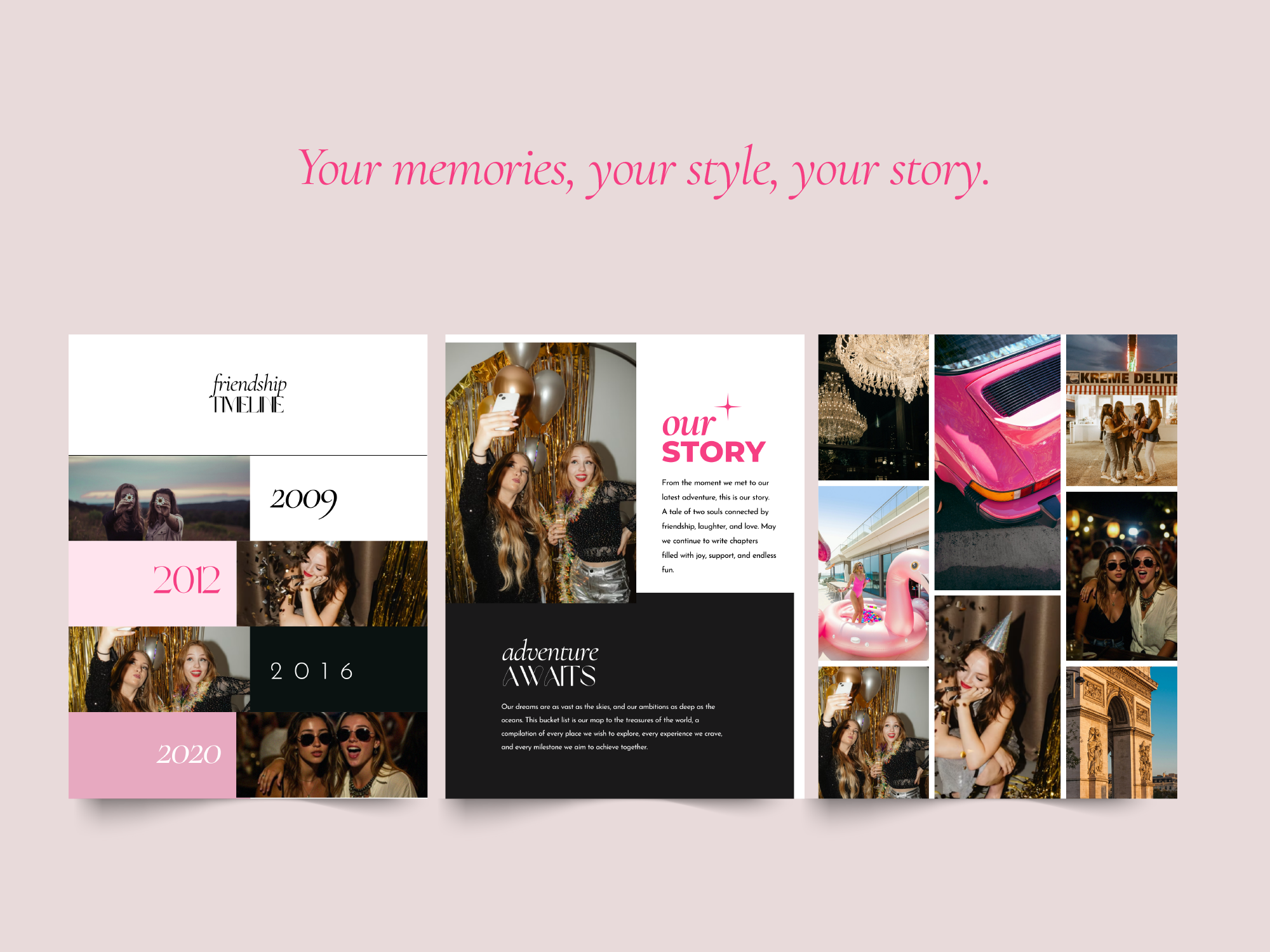 Original magazine gift for best friend - Canva template