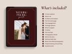 Burgundy wedding photography pricing guide