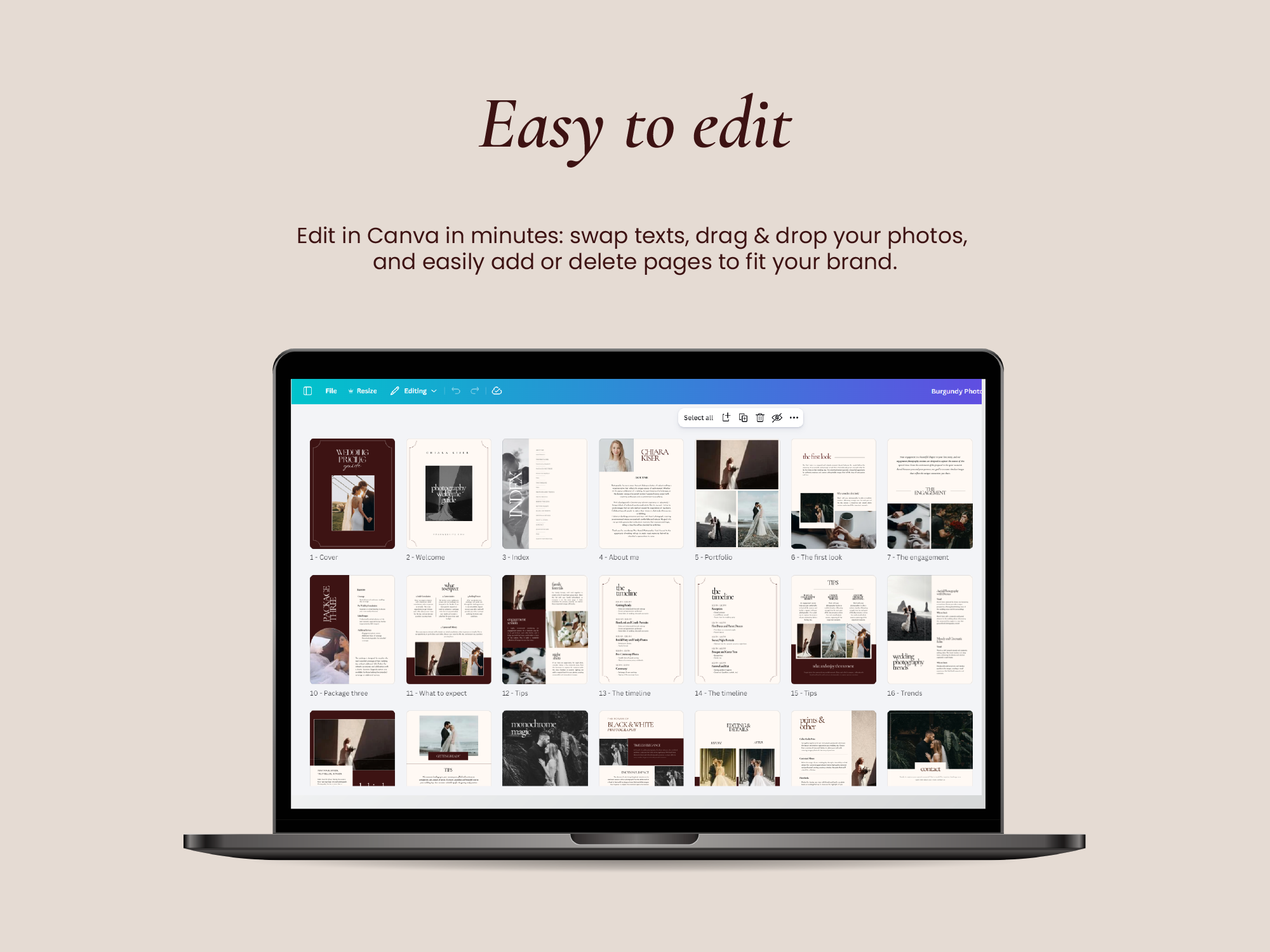 Burgundy wedding photography pricing guide