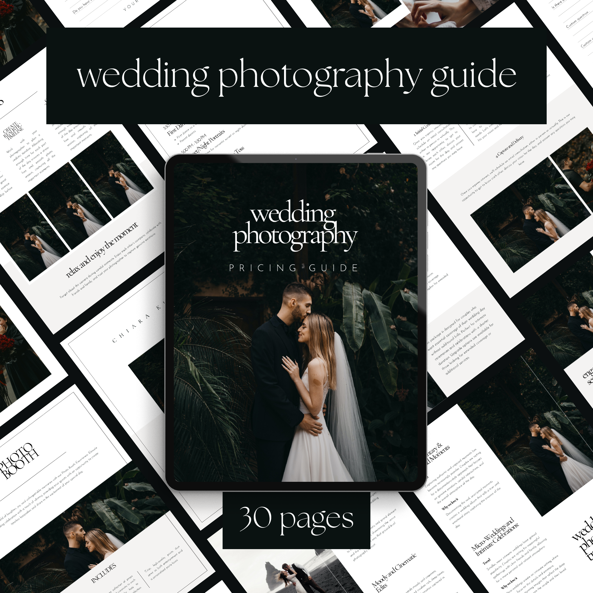 Wedding photography pricing guide