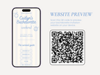 Bachelorette website invitation template