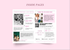 Printable bestie newspaper gift template for Canva