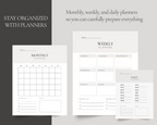 Printable maid of honor planner for Canva