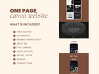 Brown Social Media Manager Website Template for Canva