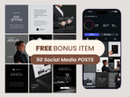 Brown Social Media Manager Website Template for Canva