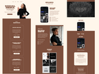 Brown Social Media Manager Website Template for Canva
