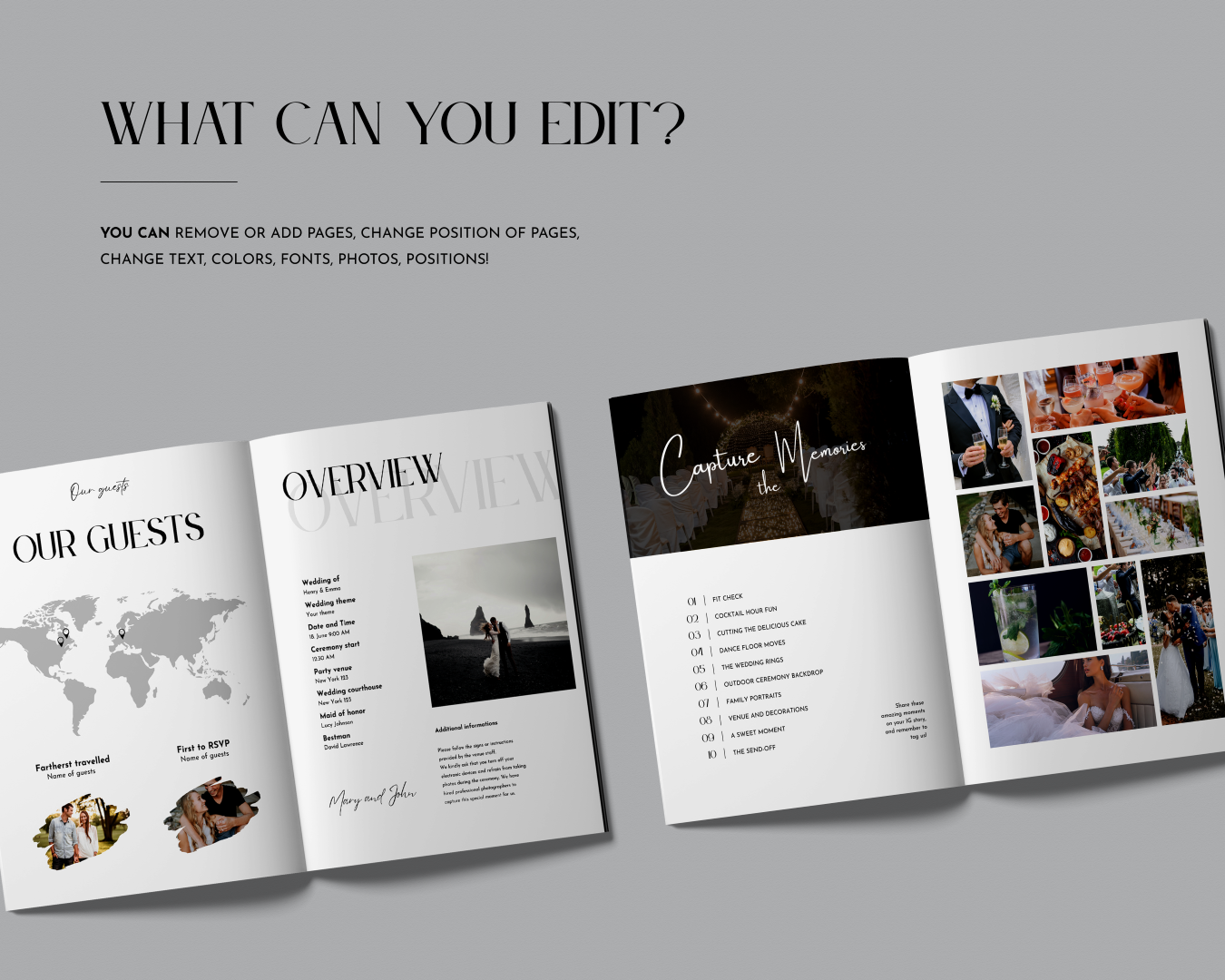 Printable wedding magazine decor