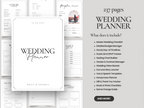 Printable wedding planner bundle for Canva