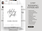 Printable wedding planner bundle for Canva