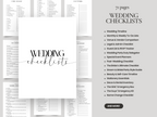 Printable wedding planner bundle for Canva