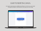 Printable wedding planner bundle for Canva