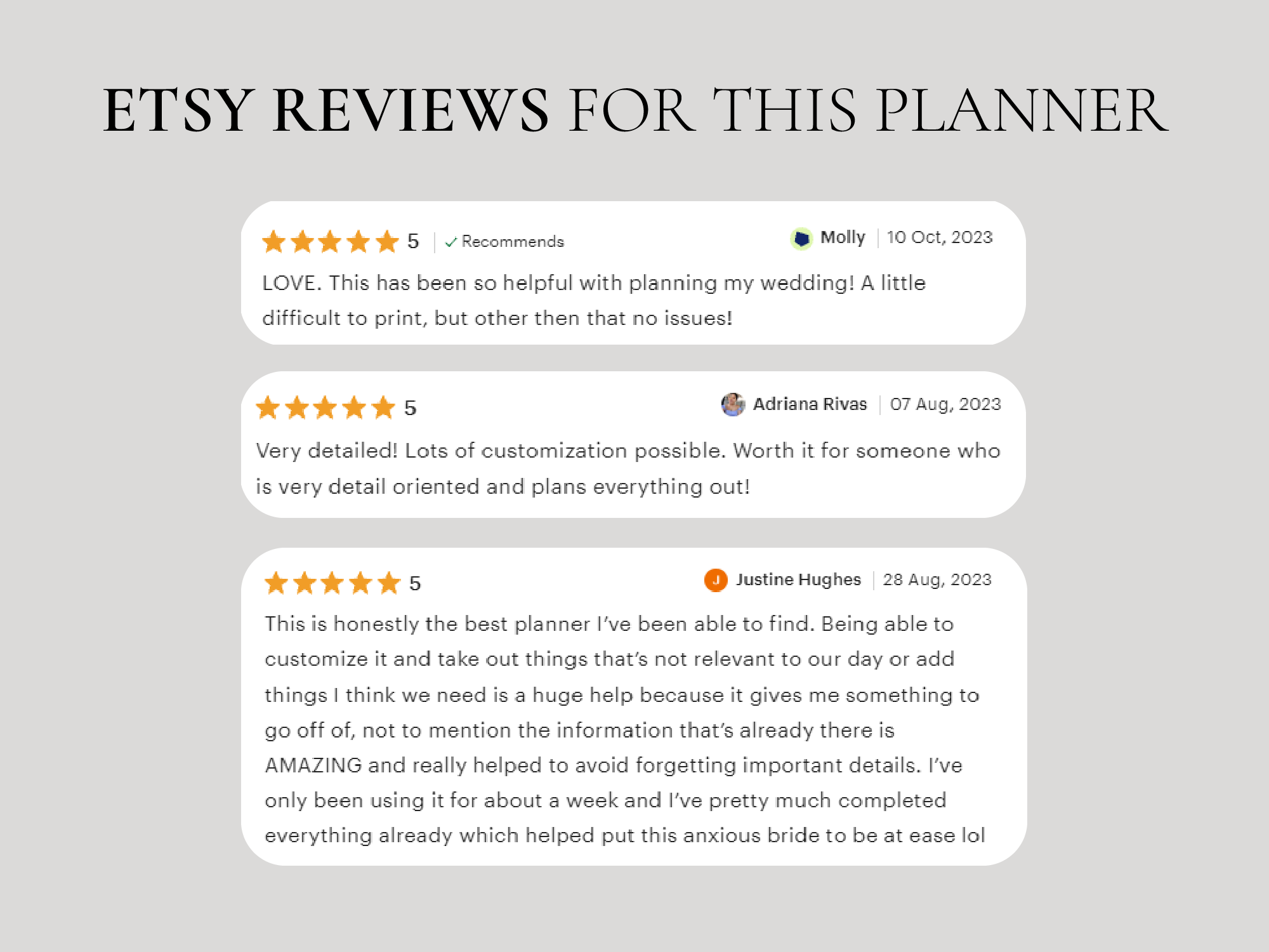 Printable wedding planner bundle for Canva