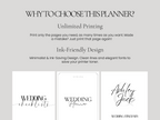 Printable wedding planner bundle for Canva